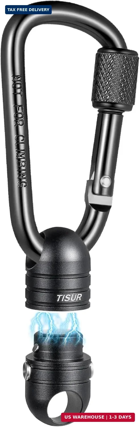 TISUR Magnetic Quick Release Carabiner Keychain,Detachable Key Chain Rings