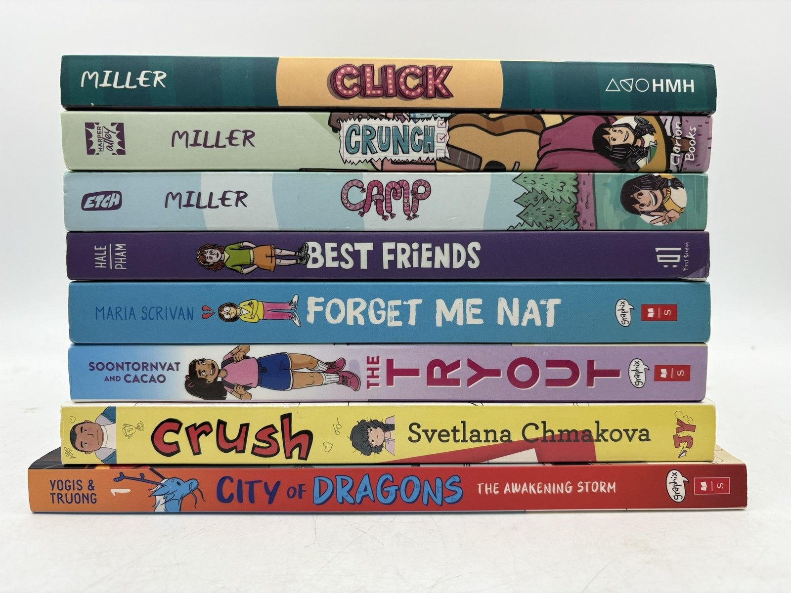 Click Graphic Novel Lot 8 Books Kayla Miller Best Friends Crush Set Color