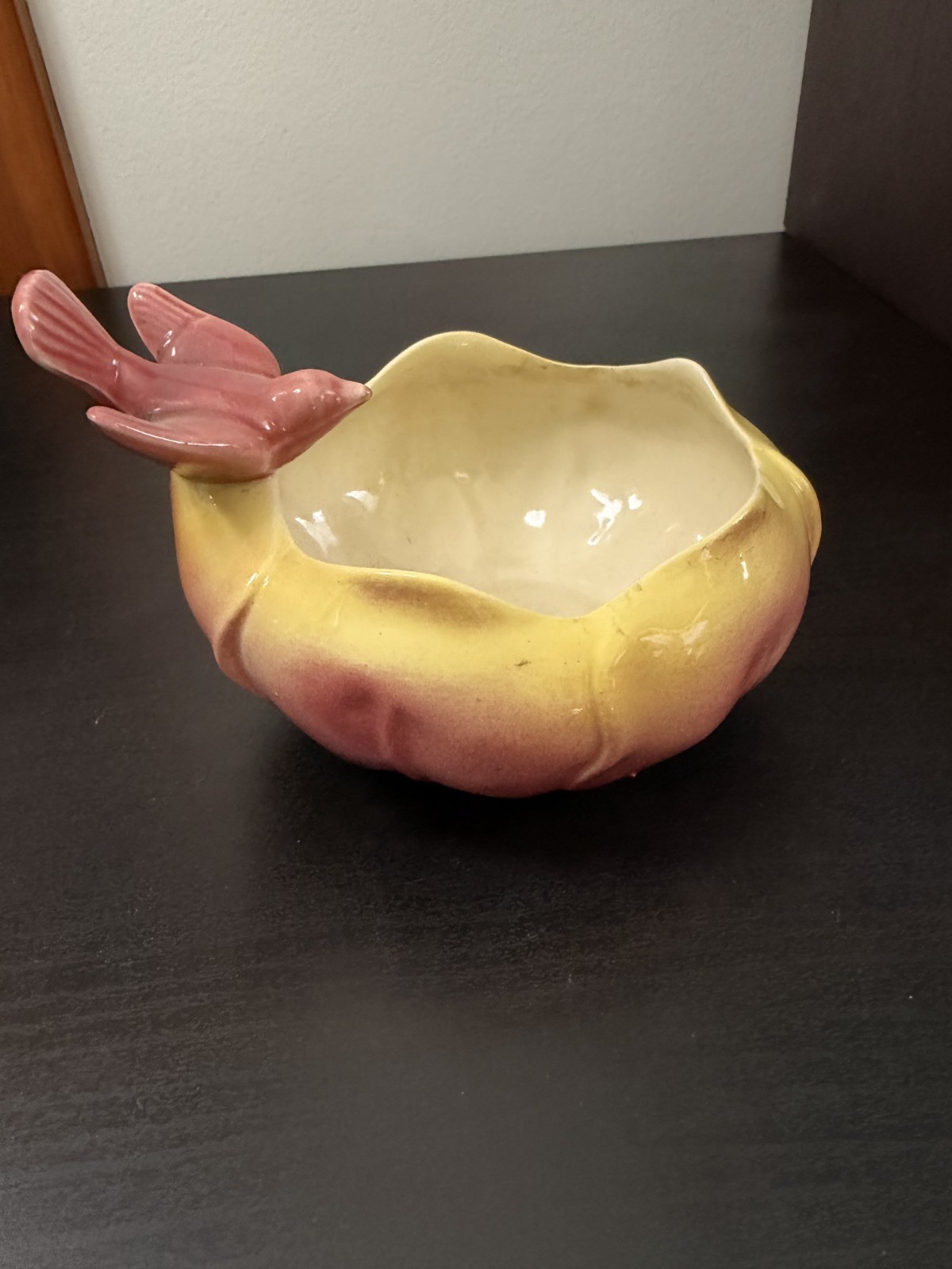 Royal Copley Ceramic Planter/Bowl with Bird- 1950's