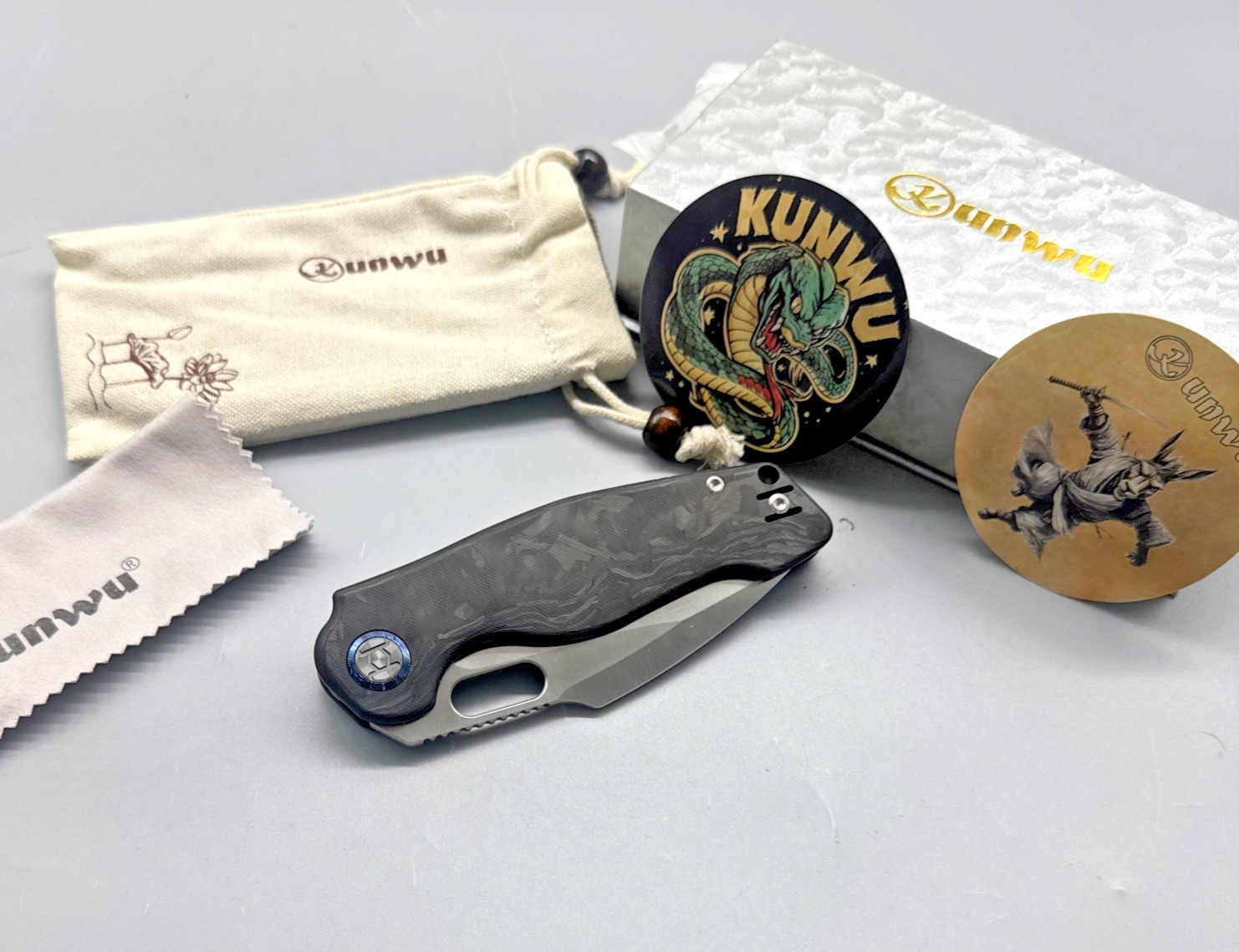 KUNWU Knives Gringo Verta Lock Pocket Knife 3.63