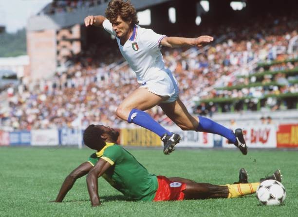 1982 World Cup 1982 Italy 1 v Cameroon 1 Italy\'s Giancarlo Antogno- Old Photo 3