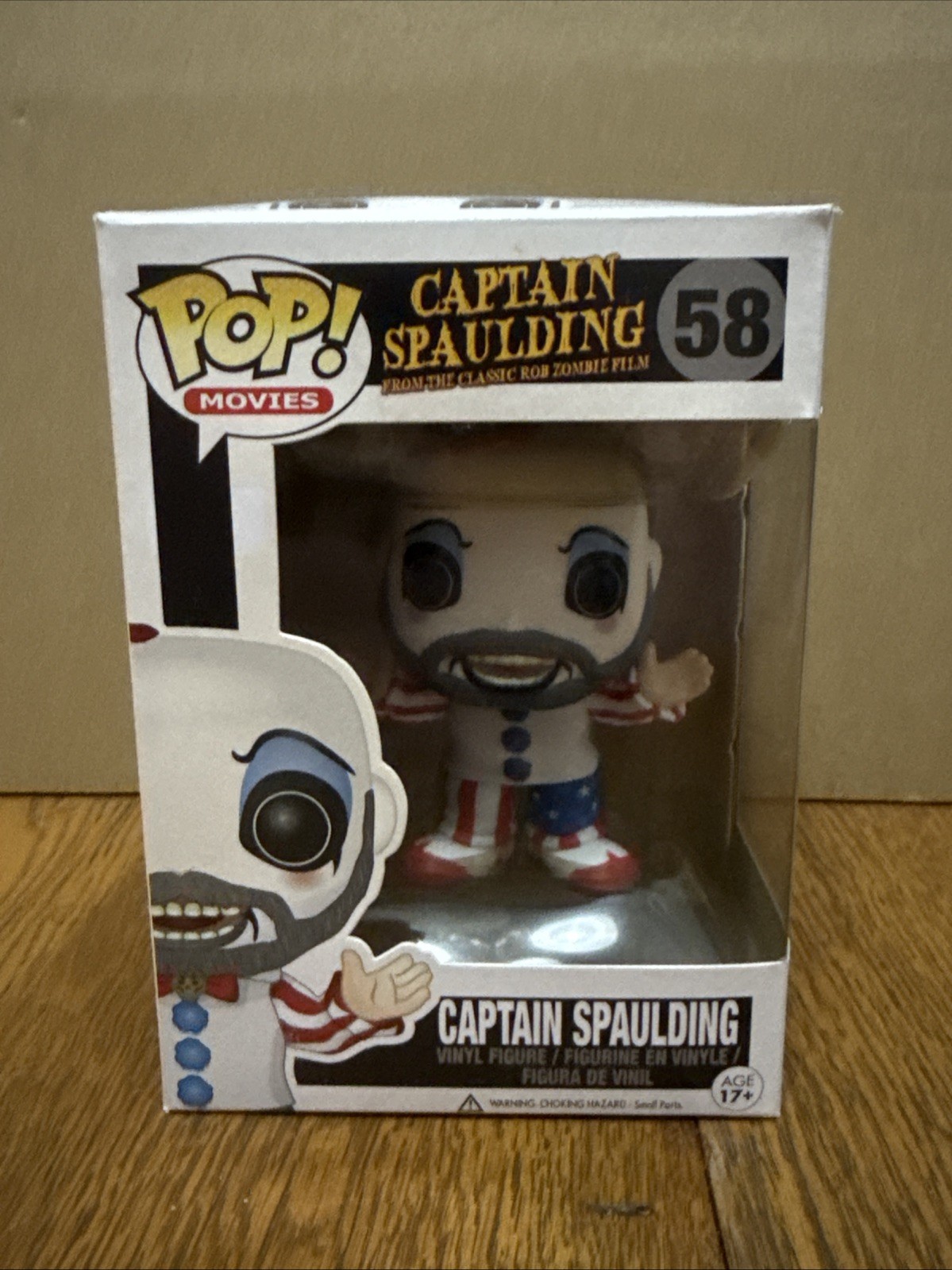 Funko POP Movies House Of 1000 Corpses Captain Spaulding #58 NEW Damaged Box