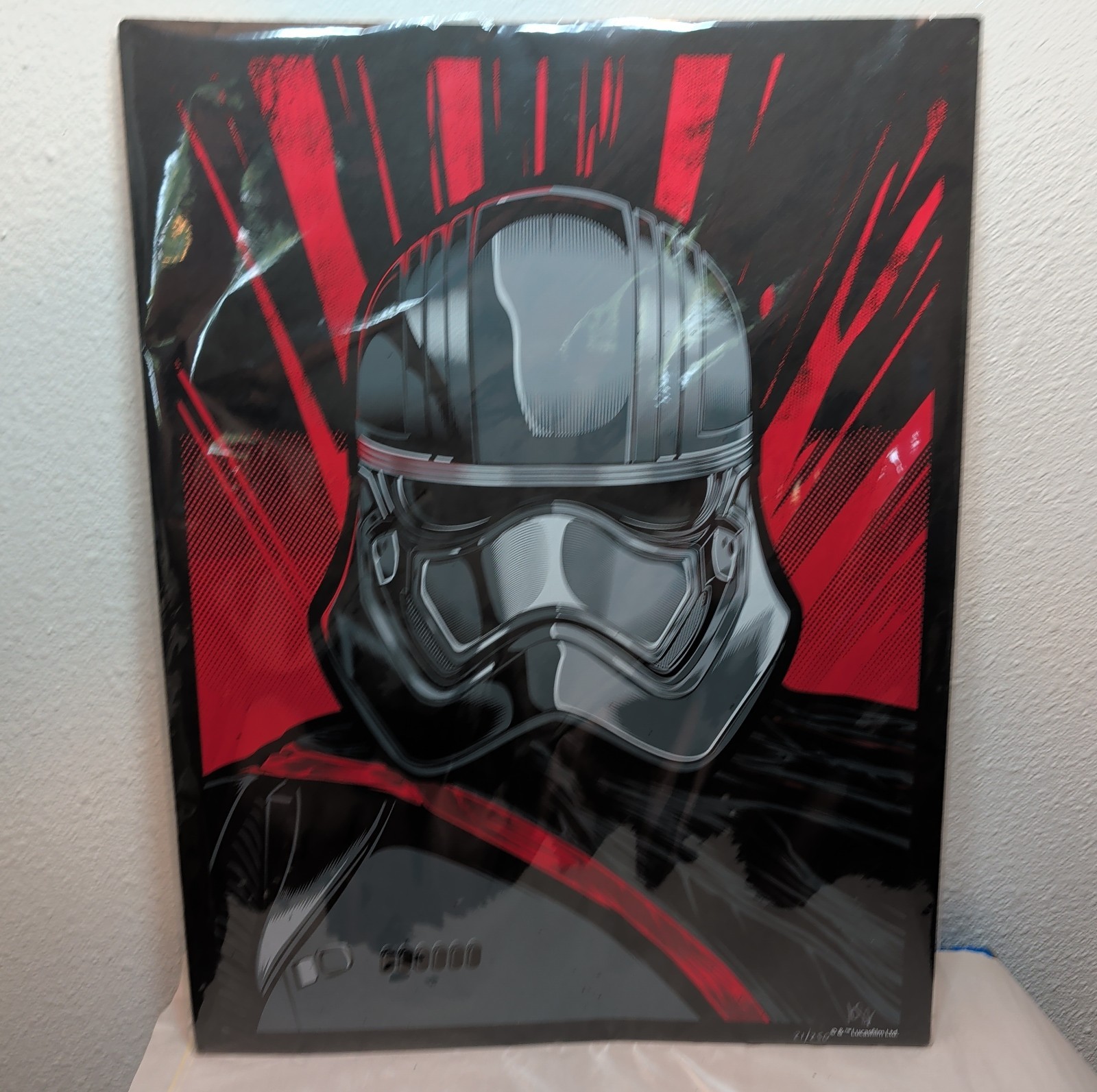 Captain Phasma by HYDRO74 Star Wars 4 Color Silk Screen No. Print # 21/250 #cy
