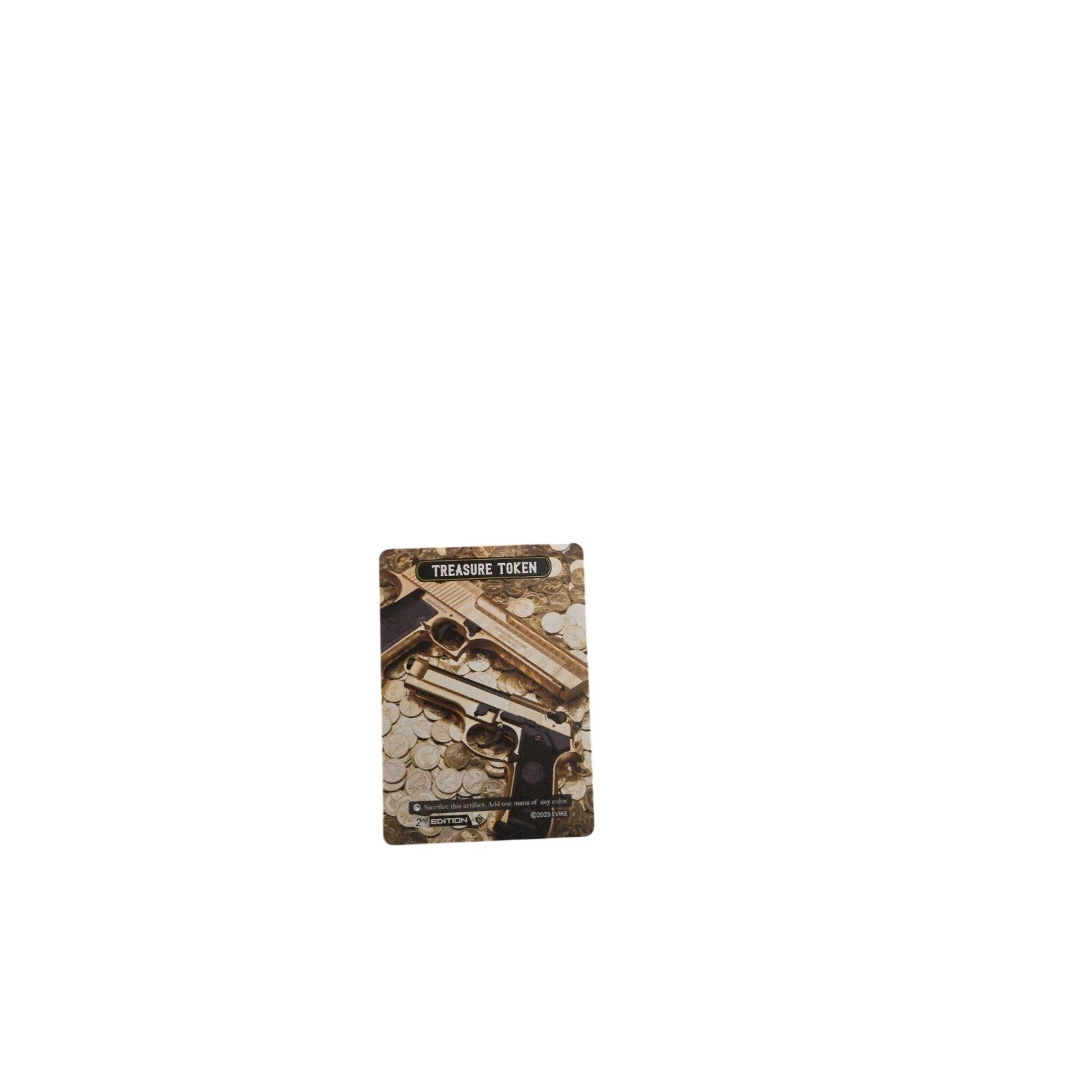 Evike collectible Treasure Token card. Weapons cache 2023. Mint condition
