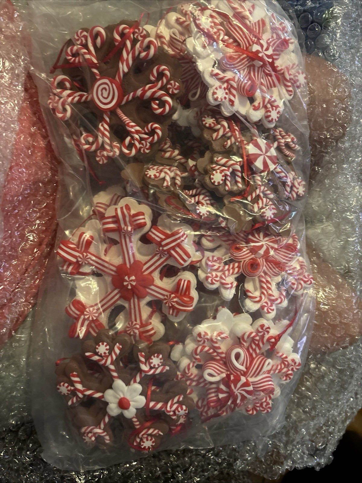 Clay Dough Snowflakes Ornaments.