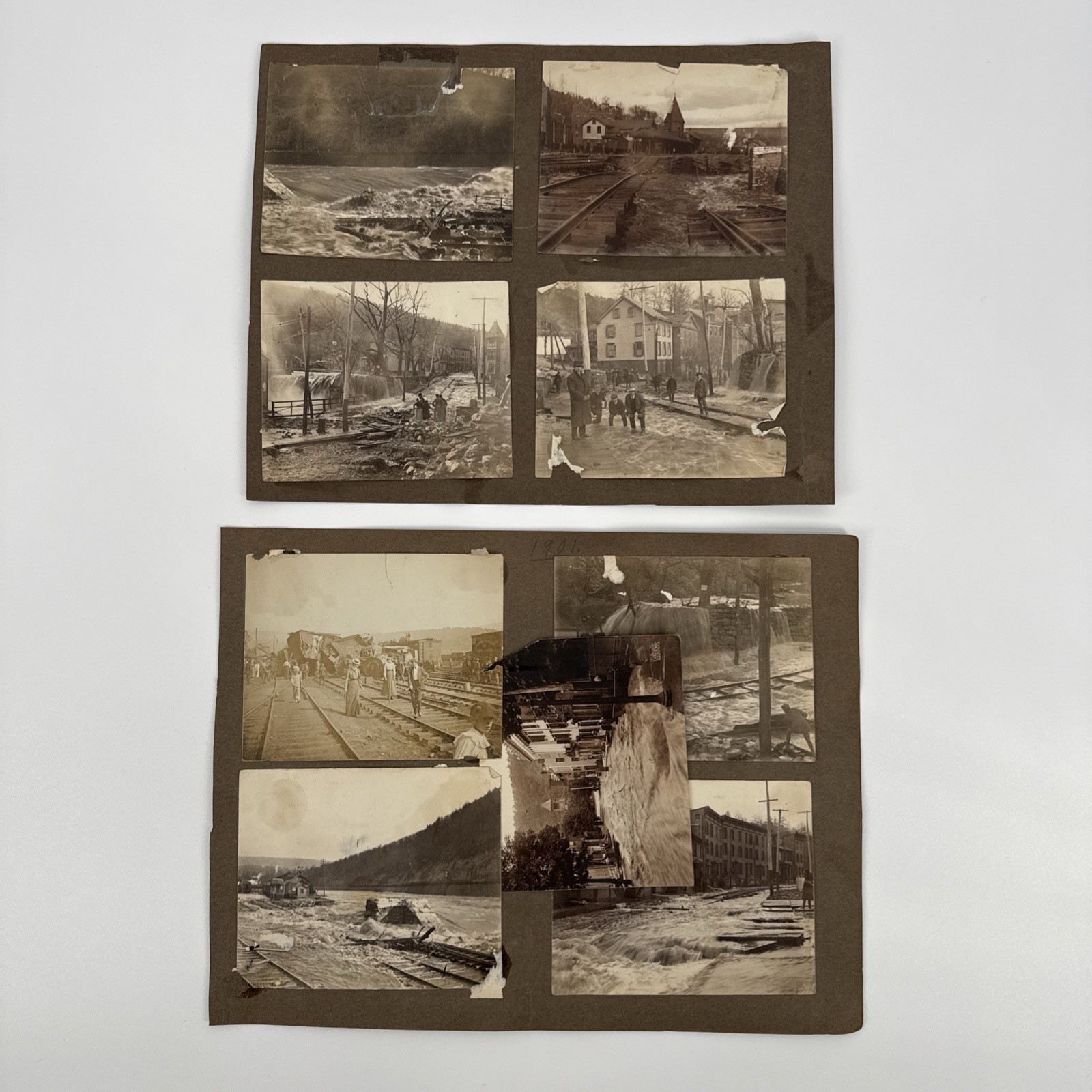 1901 Mauch Chunk PA Flood 9 Original Photos Jim Thorpe Carbon County Courthouse