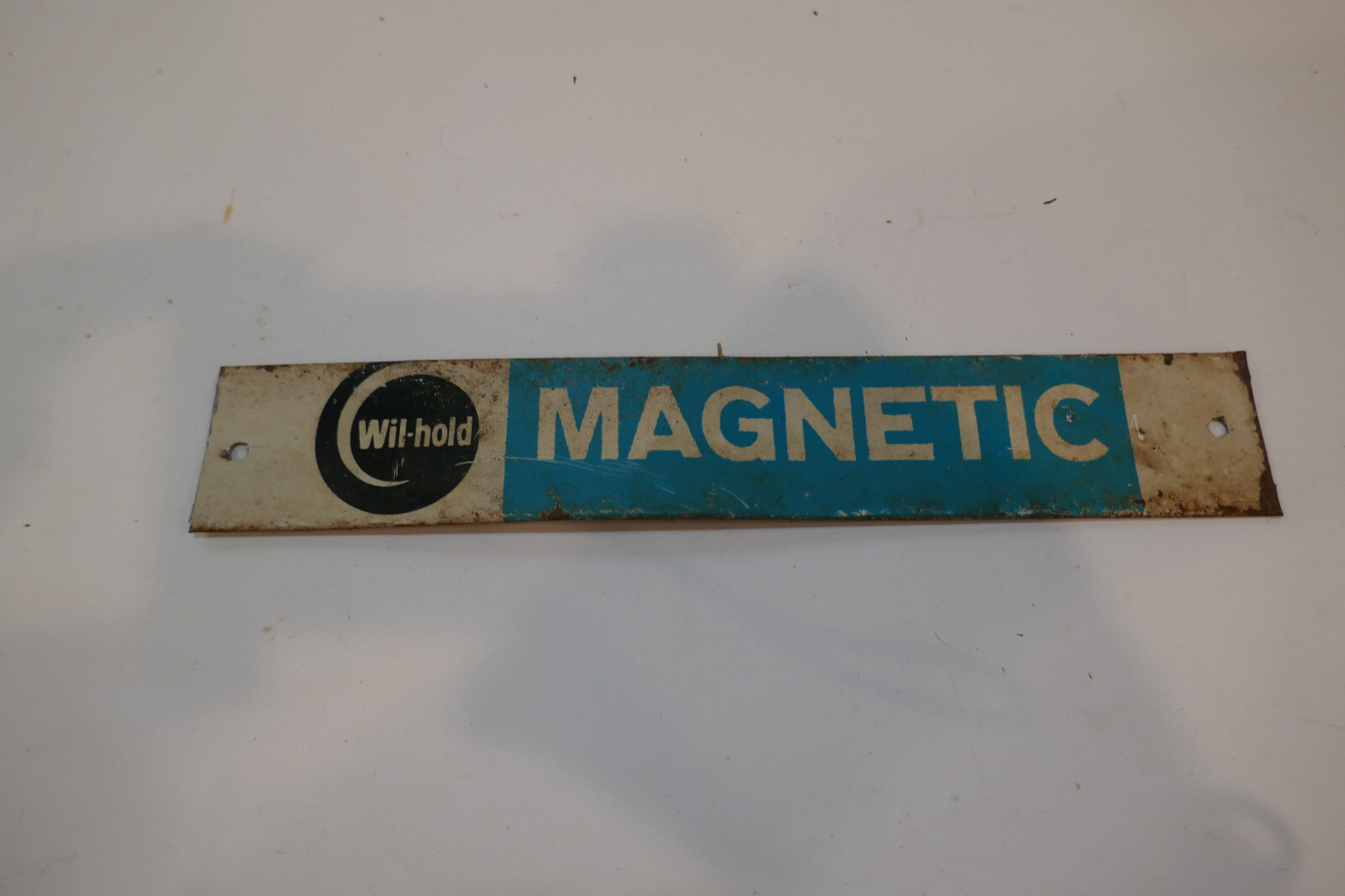 Vintage Will Hold Magnetic Advertising Tin Sign Litho 9
