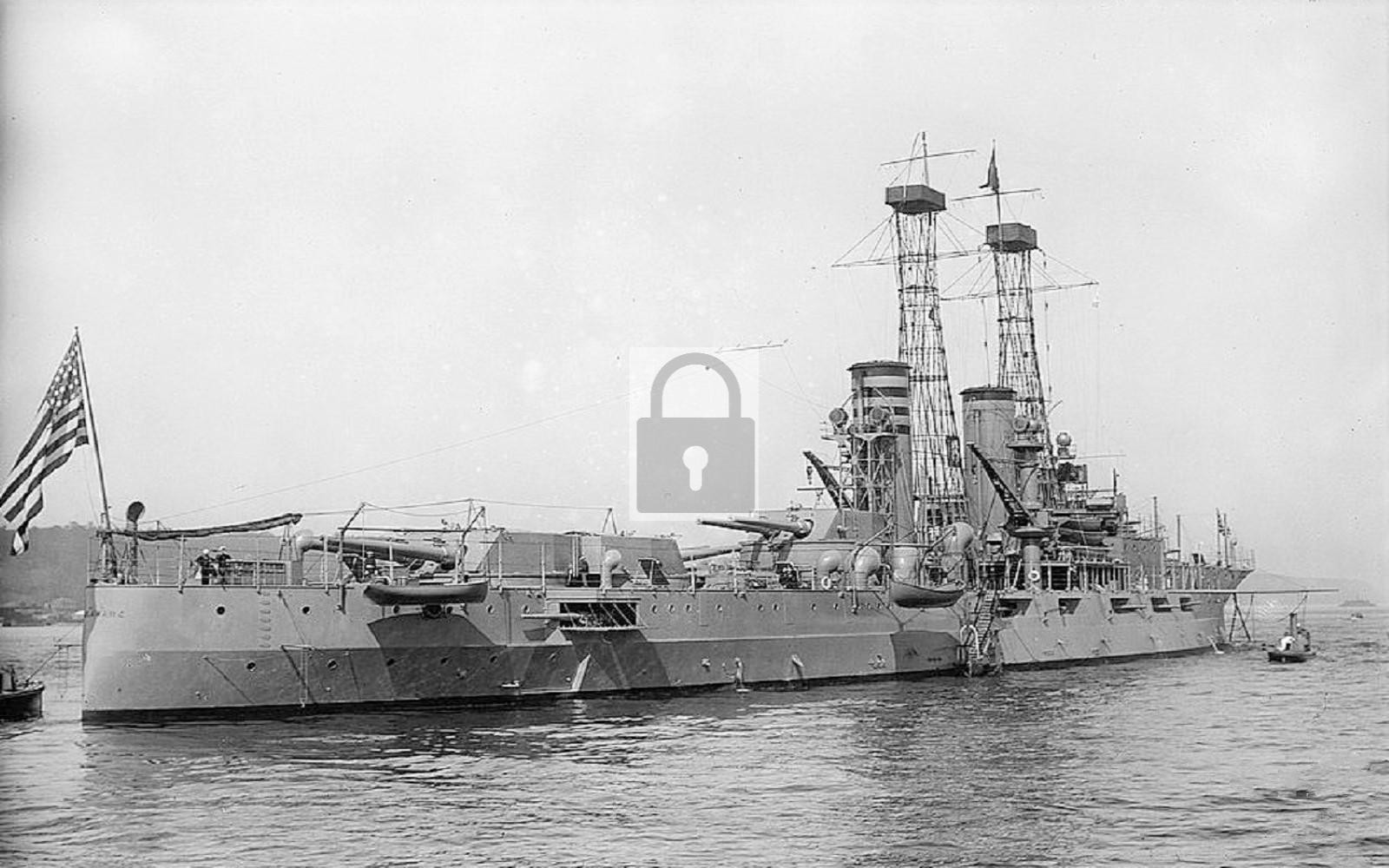 USS Delaware Battleship US Navy - Reprint