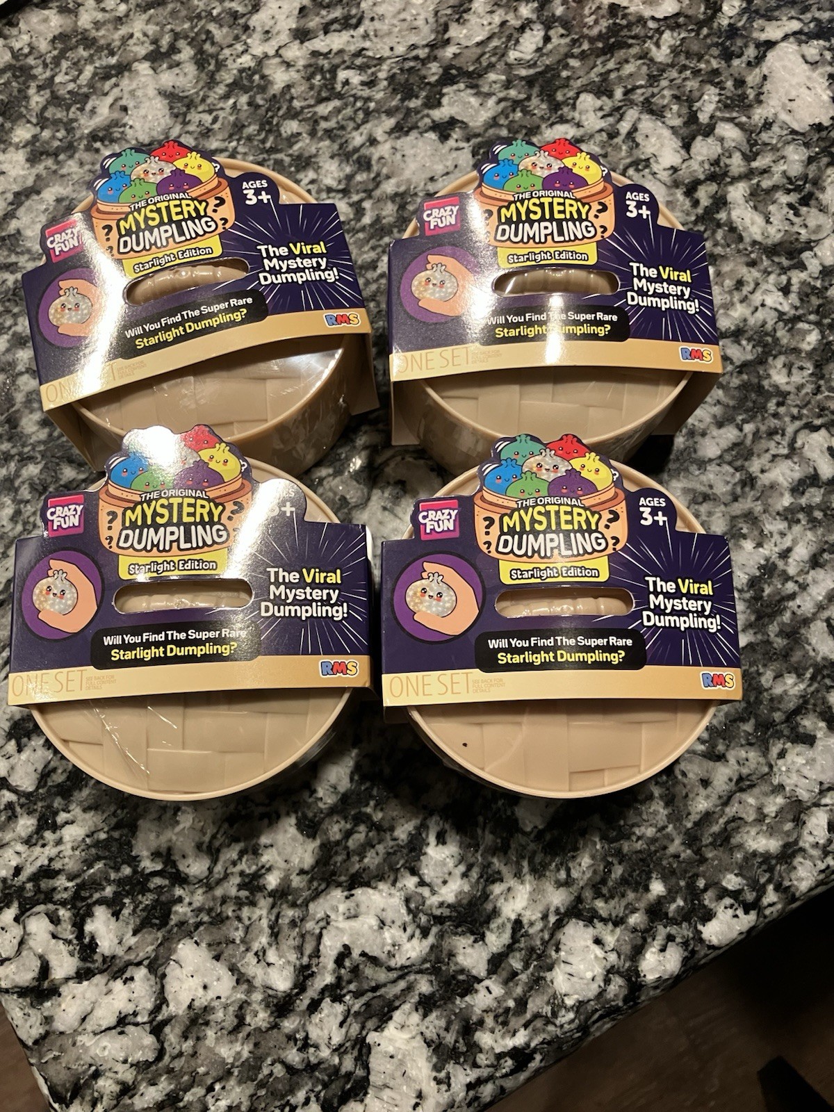 Lot of 4 Mystery Dumpling Starlight Edition Crazy Fun RMS NEW SEALED 2026