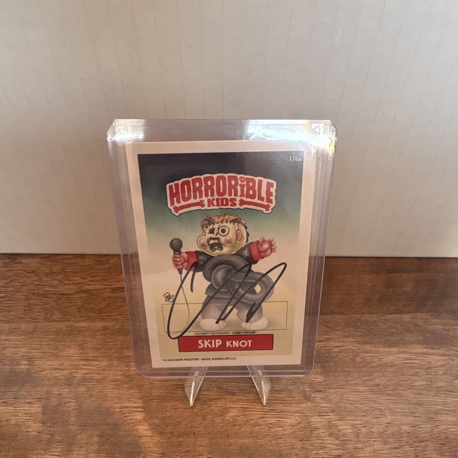 Horrorible Kids Skip Knot #176a 2013 Celebrity Autograph Card Corey Taylor 41/50