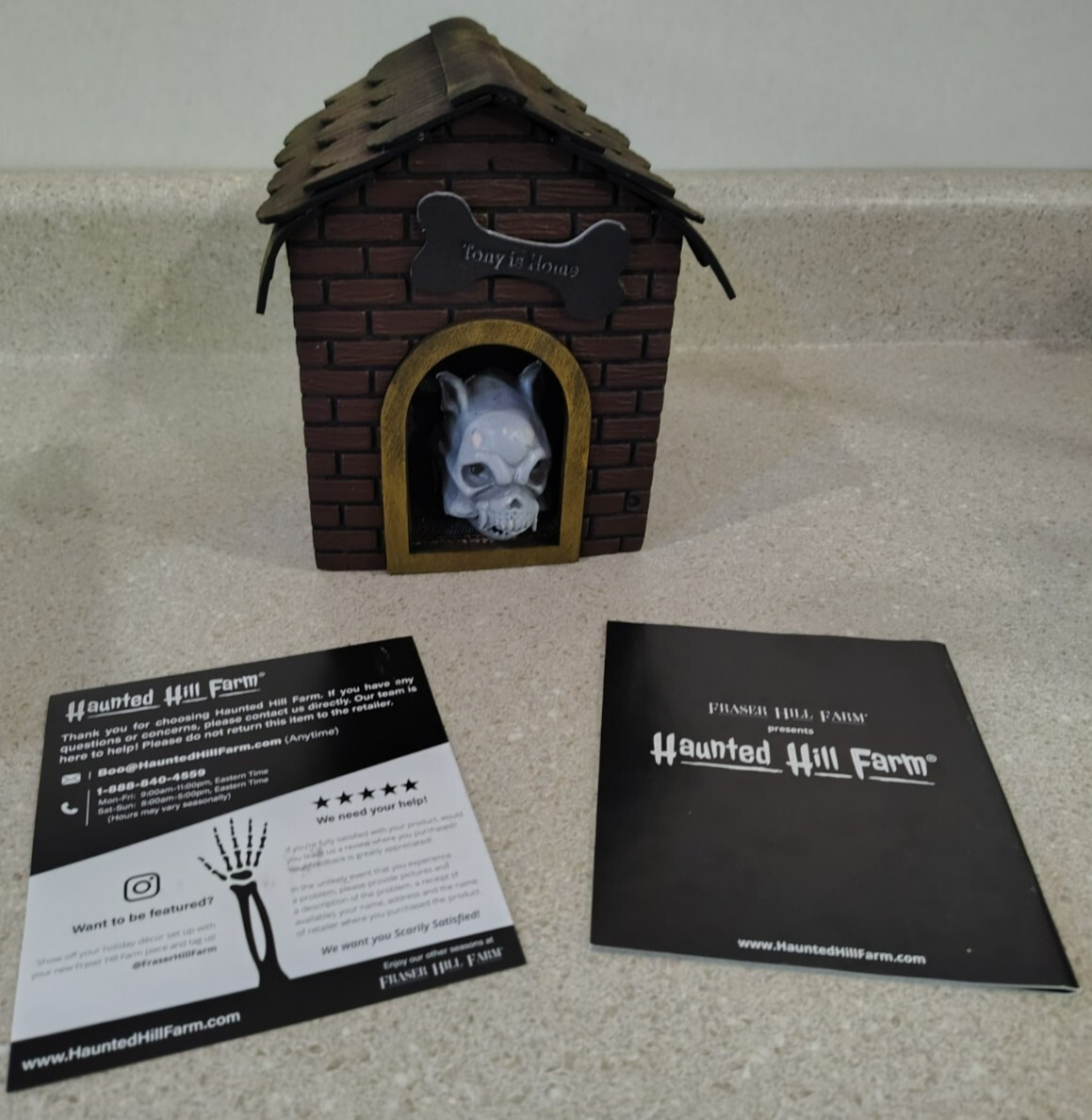 Haunted Hill Farm .75ft Tony Is Home Animatronic Dog Halloween Decoration