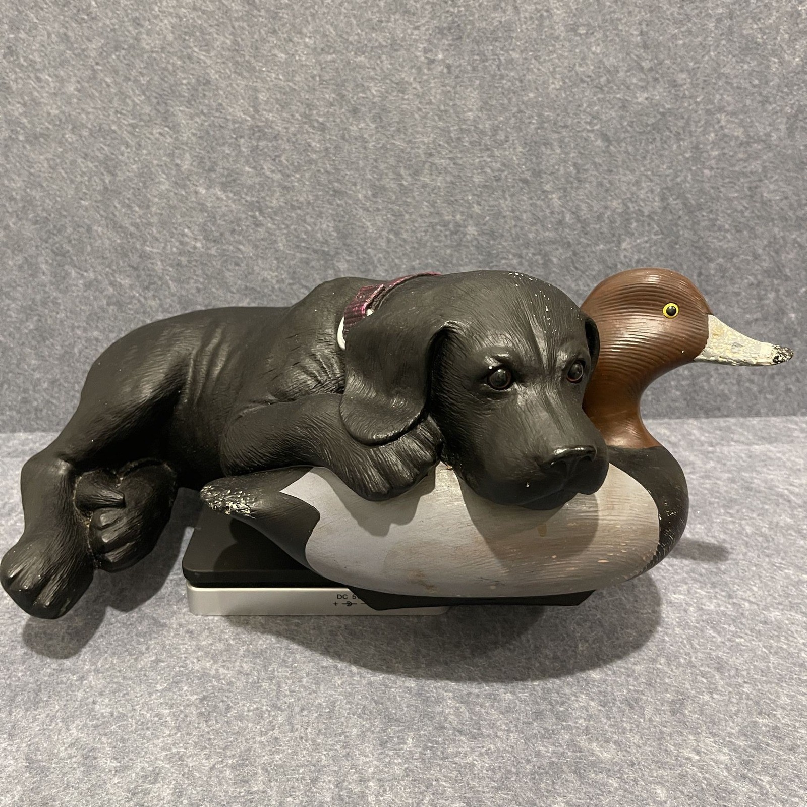 Big Sky Carvers After Practice Bradford Williams Black Lab Duck Decoy Figurine