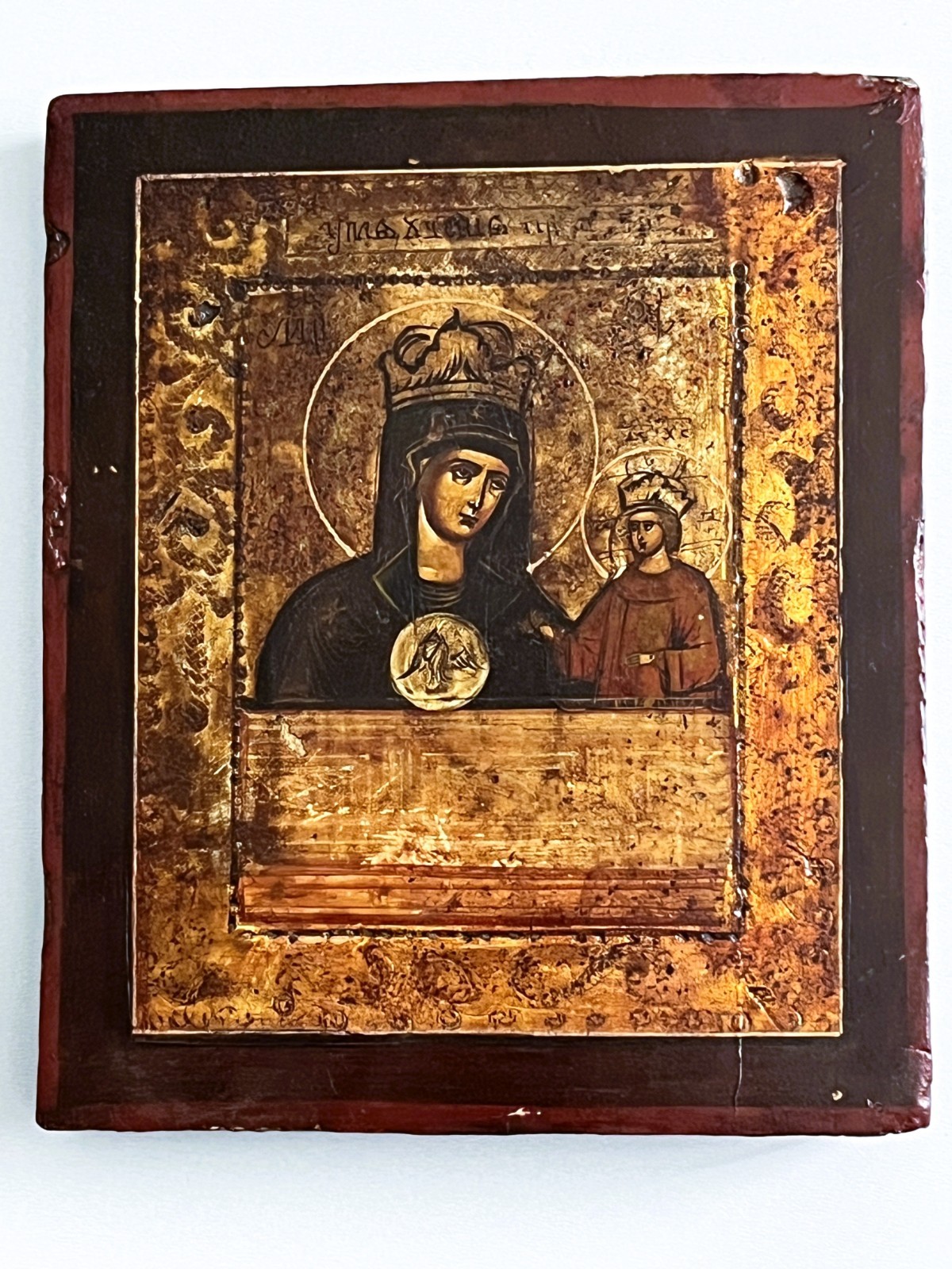 Tsarist Russia.Antique Russian icon‘The Softening of Evil Hearts’18-19th century