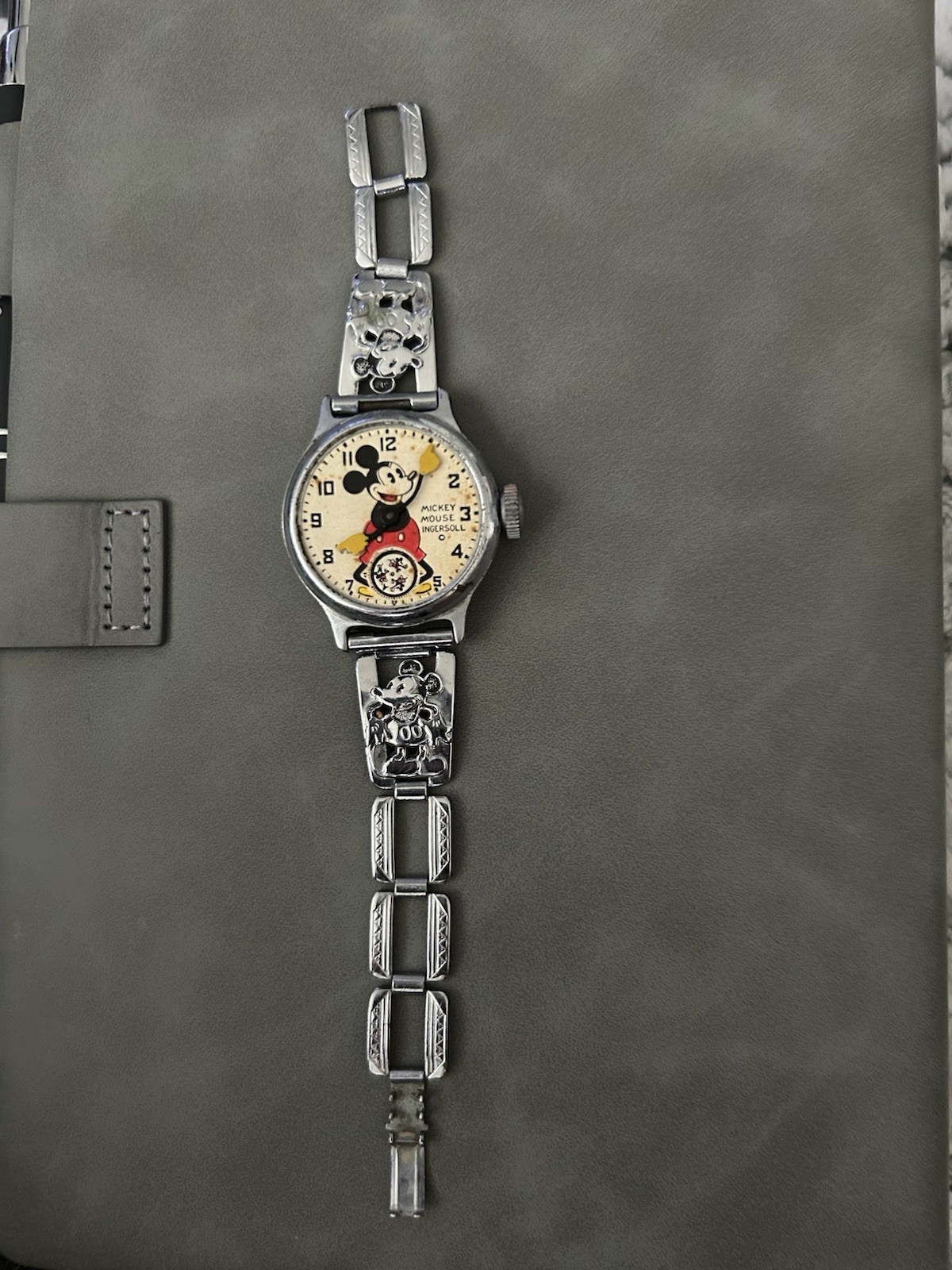 Ingersoll 1933 Mickey Mouse Watch one of 1st/2nd  Ever Produced W/ Box