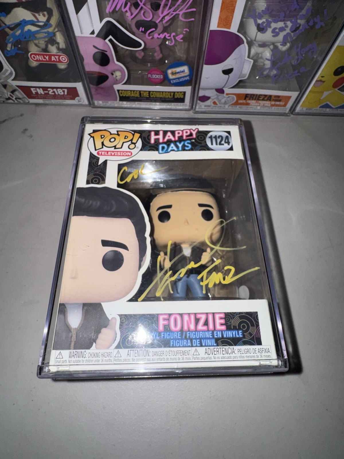 Funko Pop Happy Days Fonzie #112 Auto Henry Winkler JSA Cert