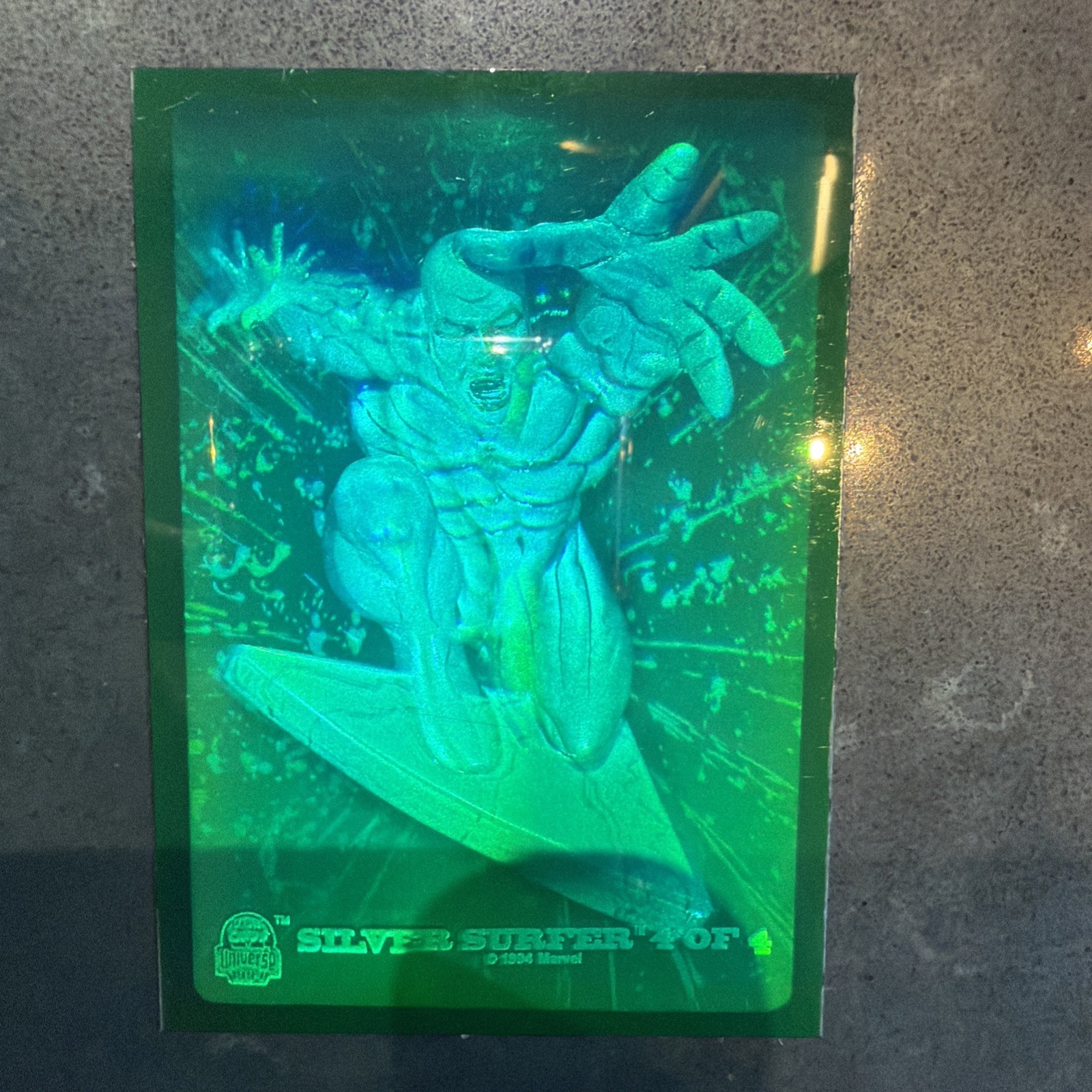 RARE 1994 MARVEL UNIVERSE SERIES 5 SILVER SURFER HOLOGRAM CARD