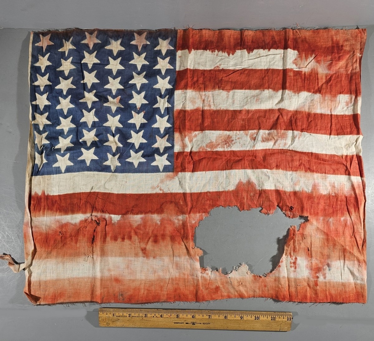ANTIQUE 42 STAR UNITED STATES OF AMERICA FLAG, 23\
