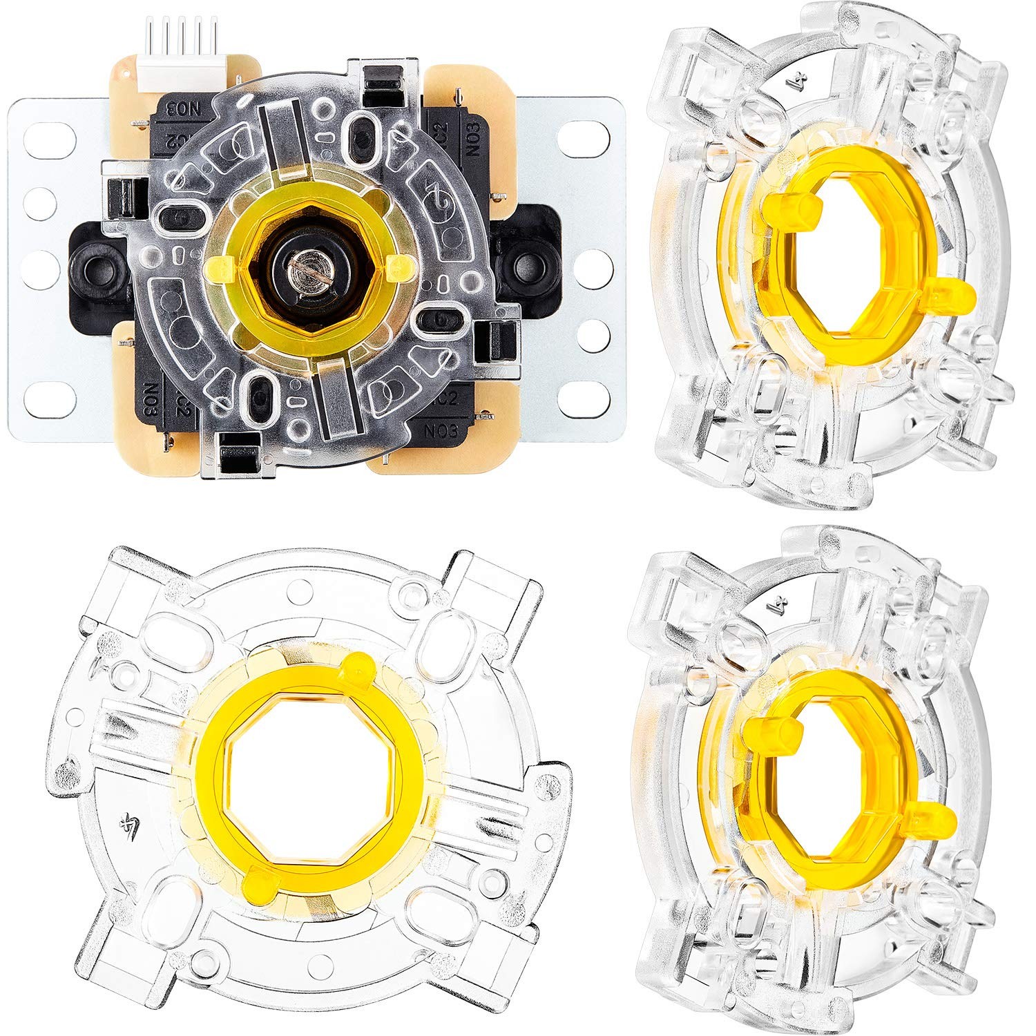 Blulu 4 Pcs GT-Y Octagonal Restrictor Gate for JLF Joystick