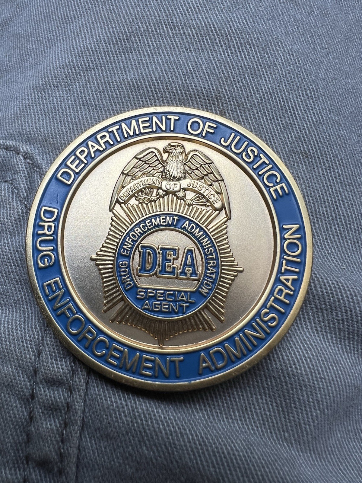 DEA Special Agent Challenge Coin – DOJ Drug Enforcement Collectible