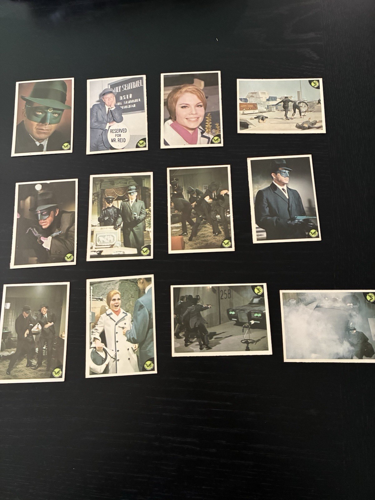 1966 Green Hornet Card Set.  EXCELLENT PLUS. Card Backs All Clean.