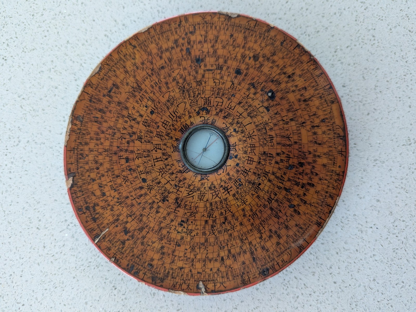 Fung Shui - Geomancers Compass - Antique / Hardwood 