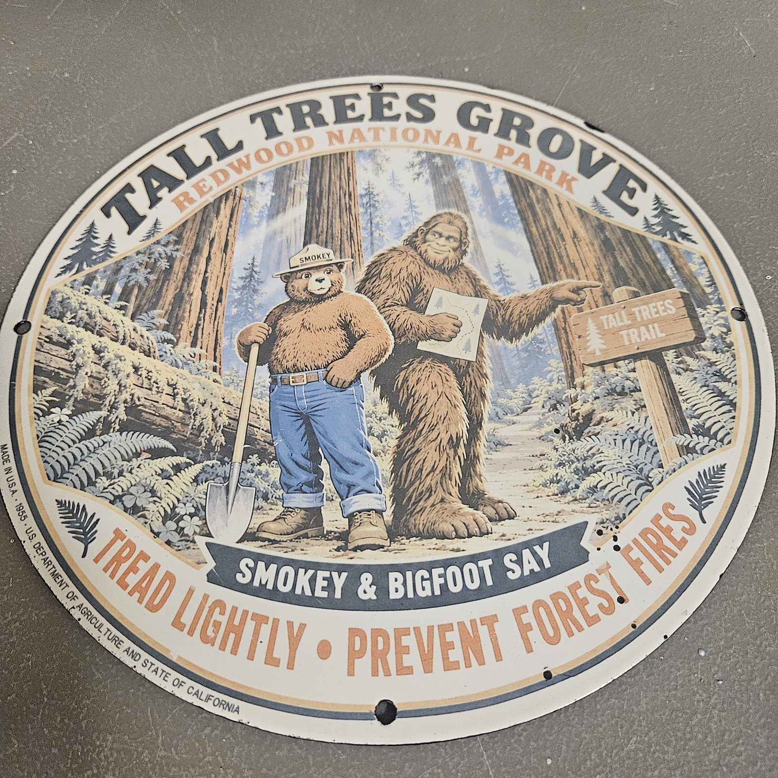 VINTAGE 1955 TALL TREES GROVE 12