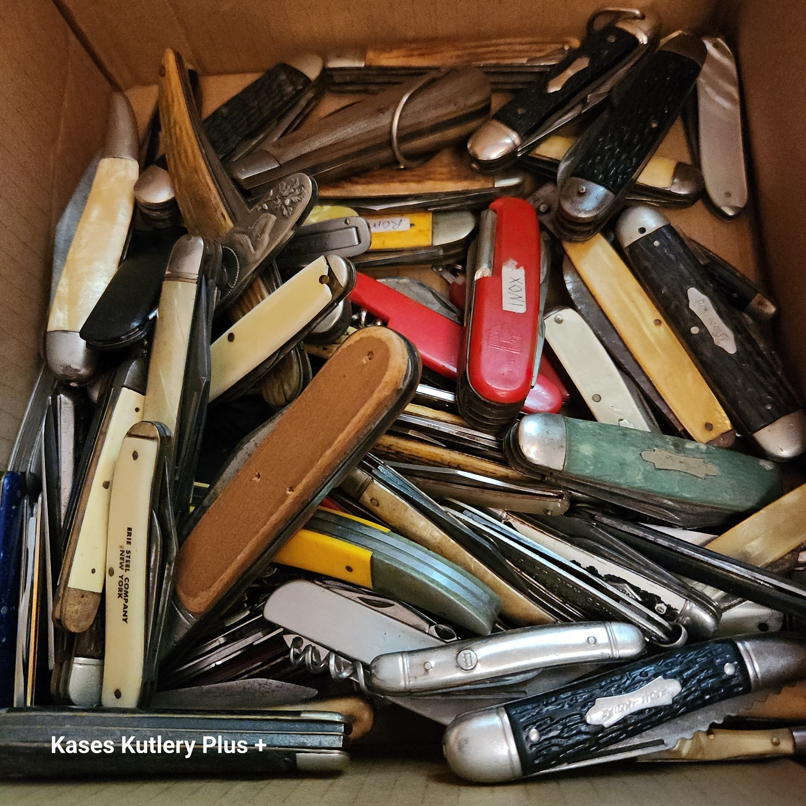 Mystery Lot Of 10 Vintage Assorted Folding Pocket Knives For Relics Parts Repair