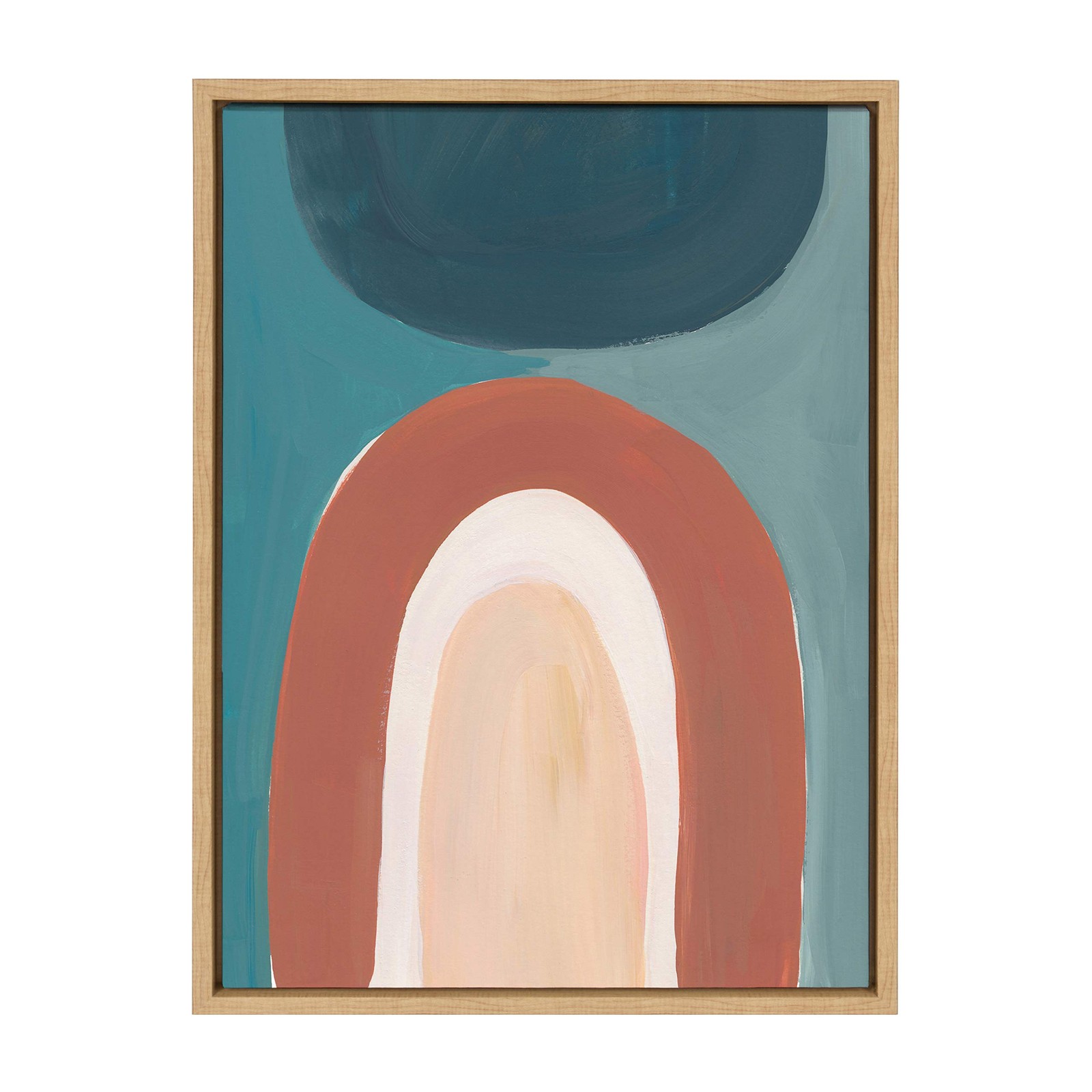 Kate and Laurel Sylvie Framed Canvas 18x24 Natural by Kate Aurelia Holloway