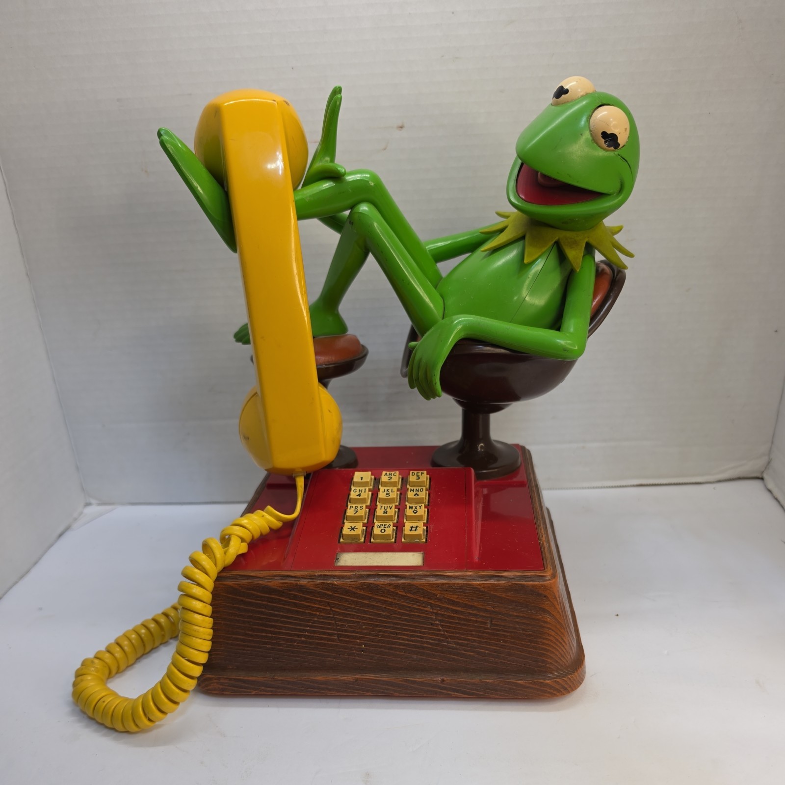 Vintage 1983 Muppet Kermit the Frog Phone TEIF 8030 ATC American Corp 