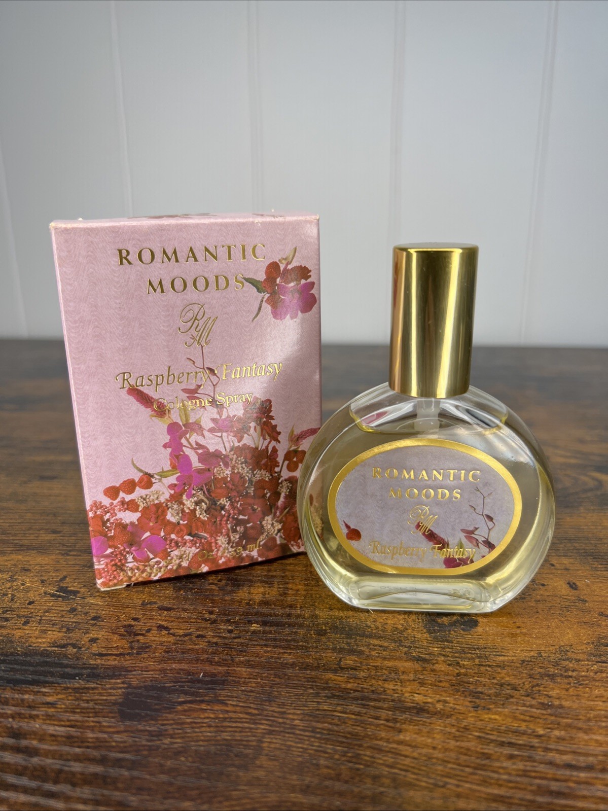 NEW Romantic Moods Vintage Raspberry Fantasy Cologne Spray 2 fl oz 59 ml RARE