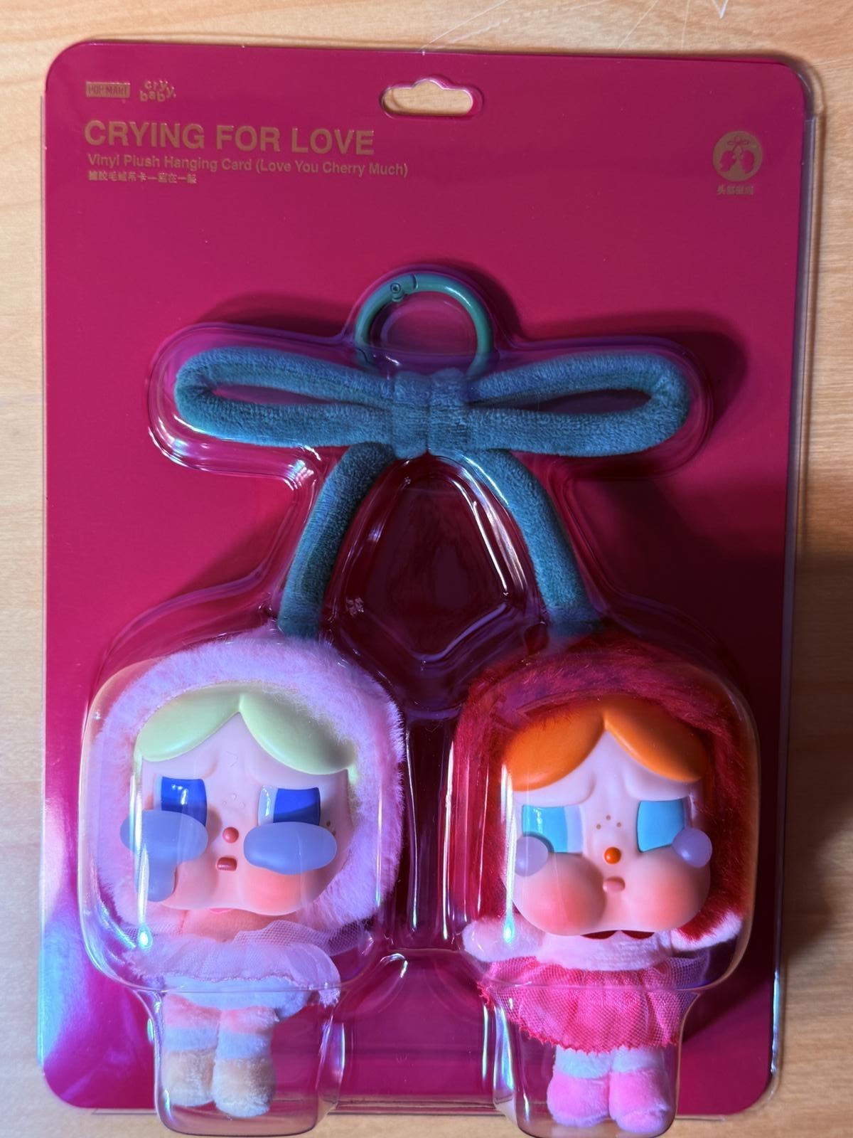 POP MART Crybaby 'Crying For Love' Vinyl Plush Hanging Card