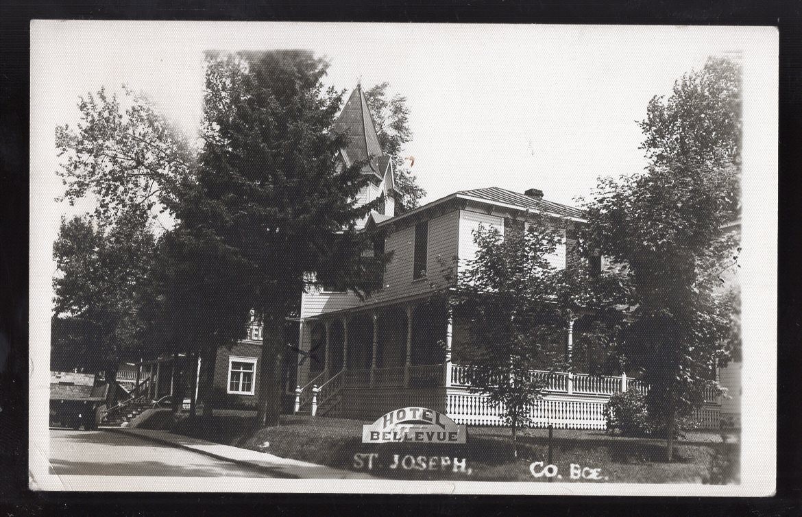 ST JOSEPH Quebec 1948 Real Photo Postcard; Hotel Bellevue