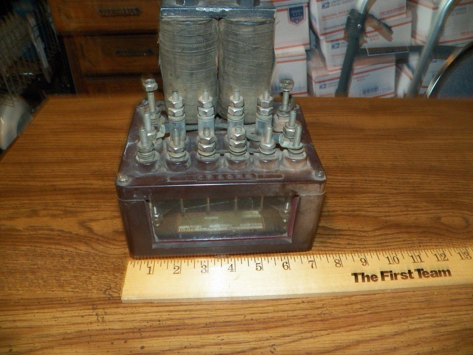 Vintage C.B. & Q. Railroad Switch and Signal Relay