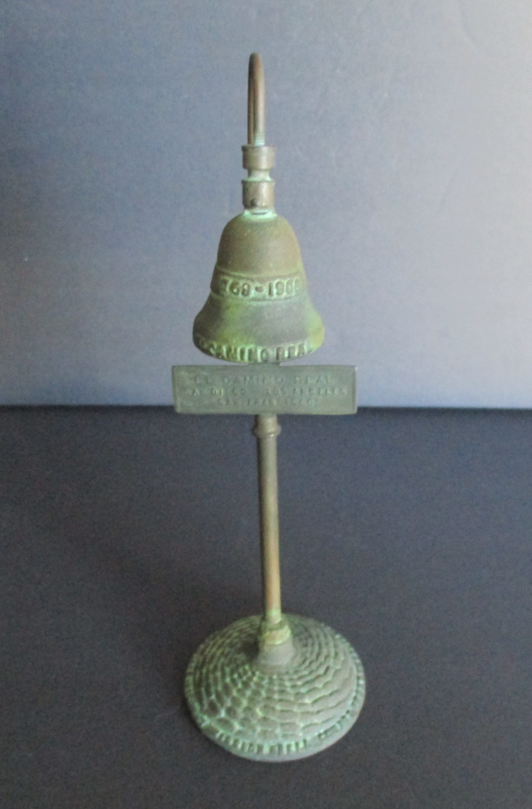 Early 20th Century Souvenir Bell El Camino Real San Deigo Los Angles Francisco