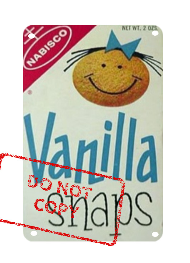 Nabisco Vanilla Snaps Classic Retro Advertisement 8x12 Aluminum Metal Sign
