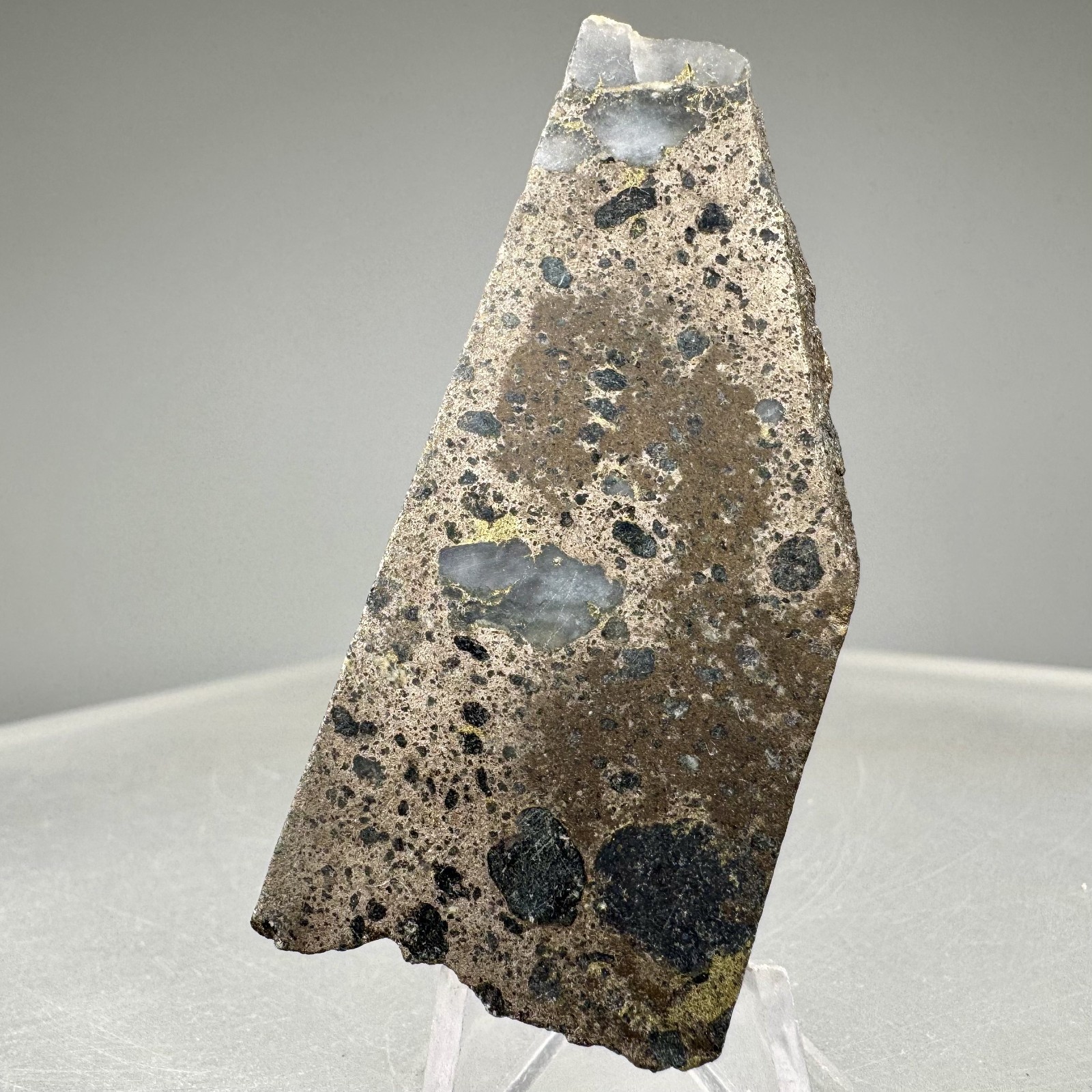 Nice Polished Pyrrhotite and Pentlandite Ore Sample: Sudbury, Ontario, Canada