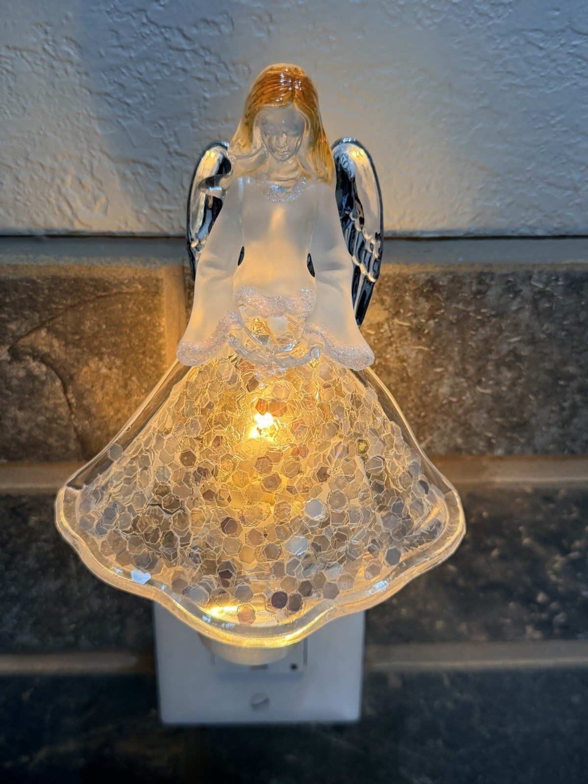 JCPenney North Pole Trading Co. Acrylic Angel Nightlight 2014 NEW