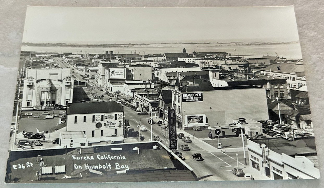 RPPC-S/Patterson #E-36-On Humboldt Bay, Eureka, CA-EKC-1940's