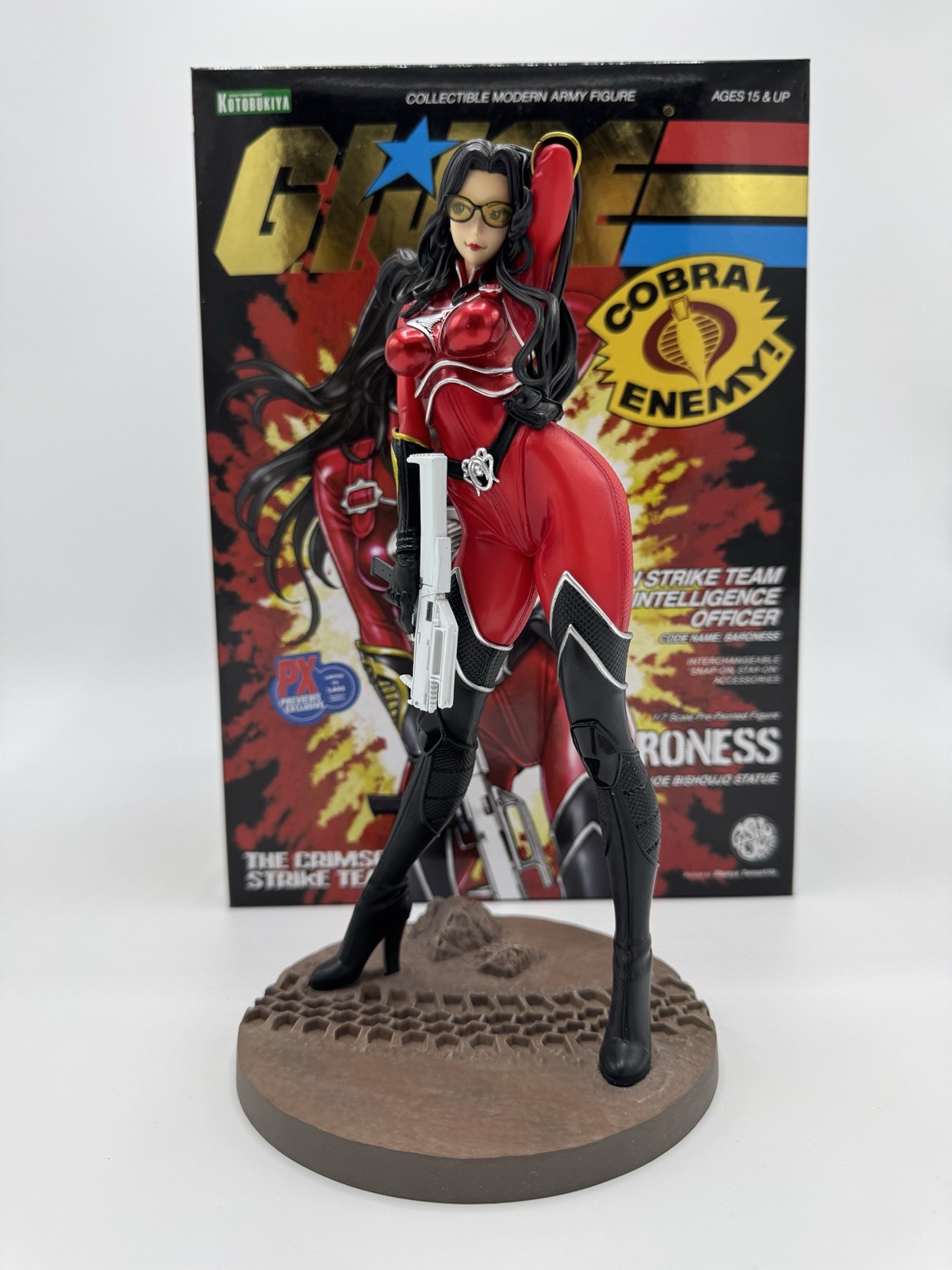 KOTOBUKIYA G.I.JOE Bishoujo Baroness Crimson Strike Team 1/7 Figure Red