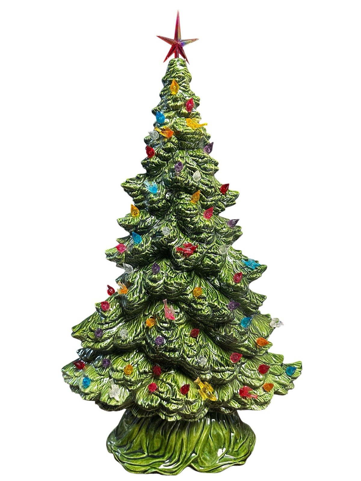 Vintage Tampa Bay Mold Ceramic Christmas Tree 18\