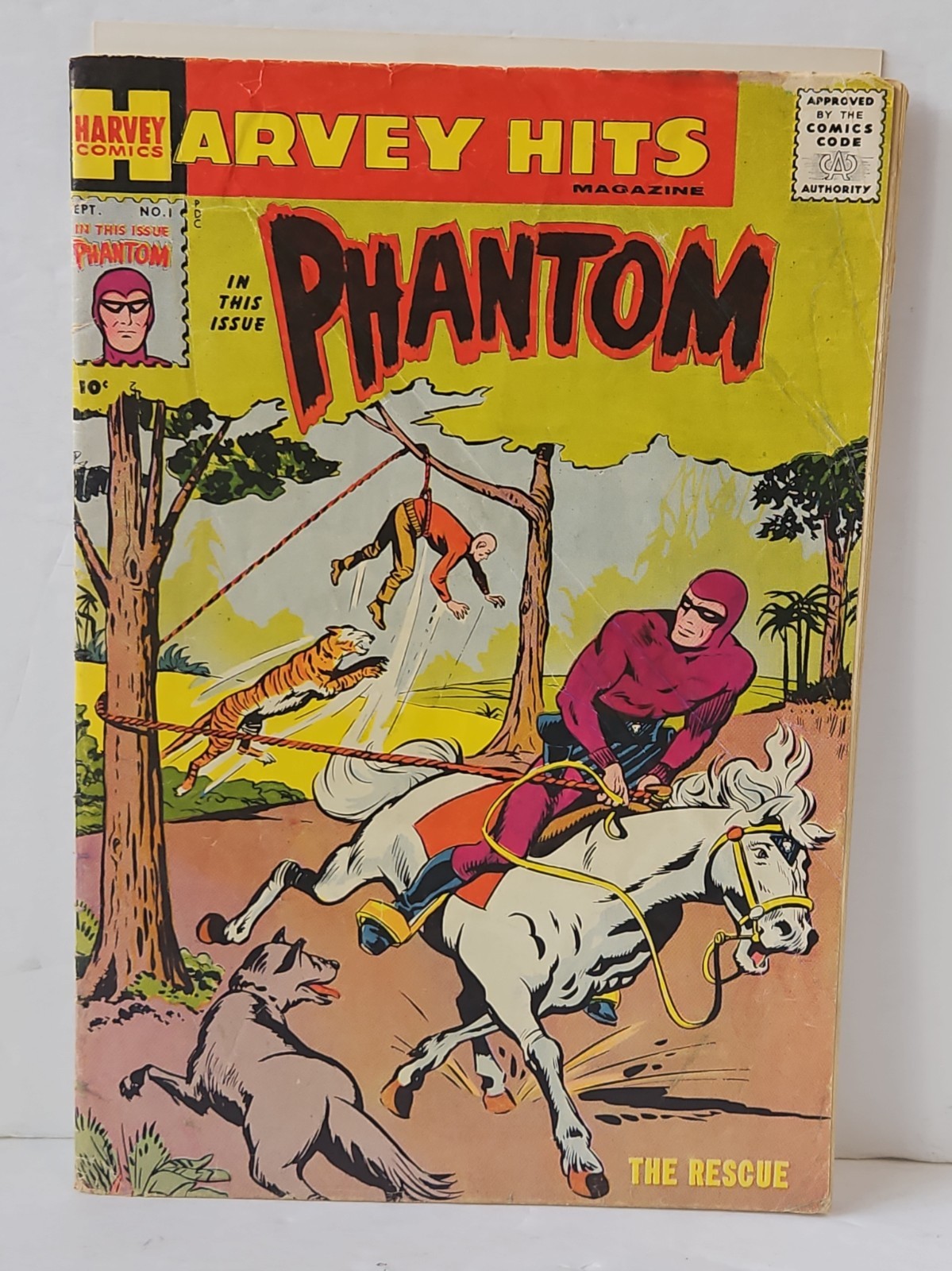 HARVEY HITS #1 (HARVEY, 1957) THE PHANTOM SHIRI JUNGLE GIRL SILVER-AGE 
