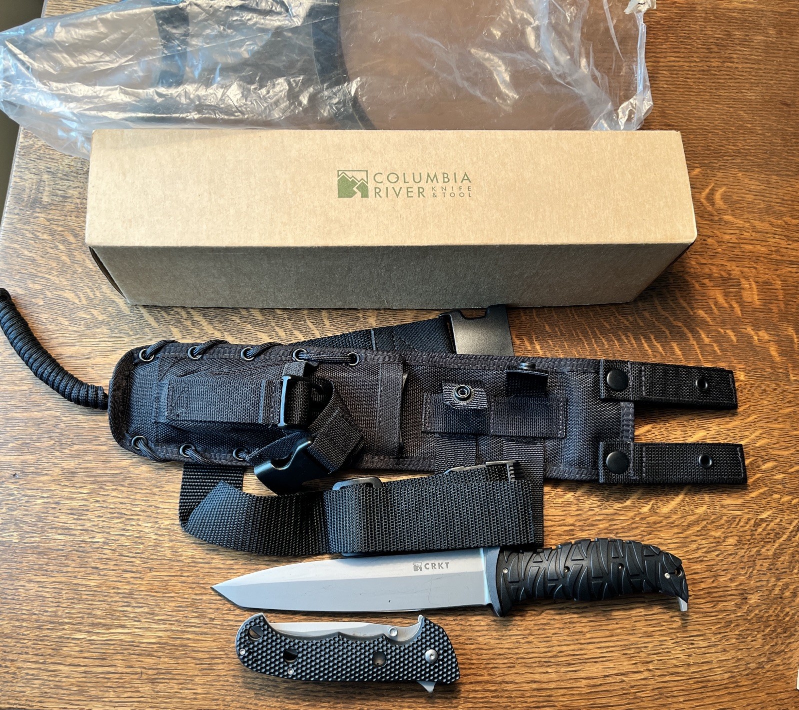 CRKT Ultima 6 1/2 Tanto Fixed Blade & 4” Hammond Cruiser Knife & Sheath NIB 2007