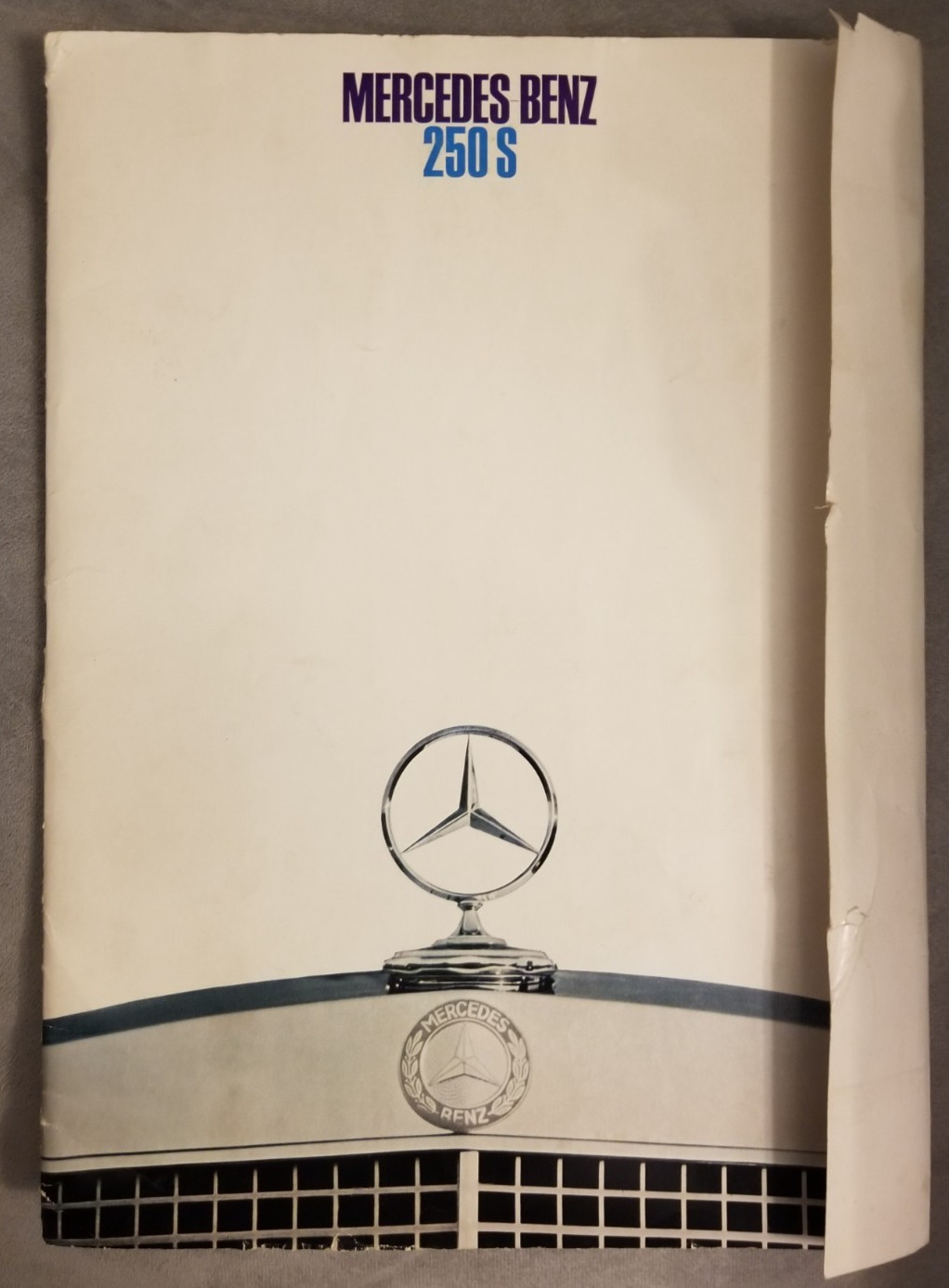 1969 Mercedes-Benz 250 S Sedan Color Catalog Sales Brochure Nice Original
