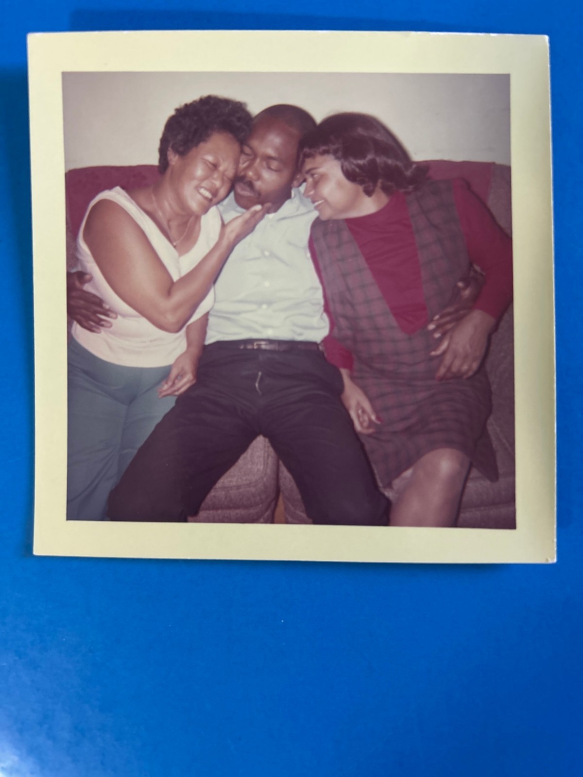 1970s African American Trio Laughing Couch Black Americana