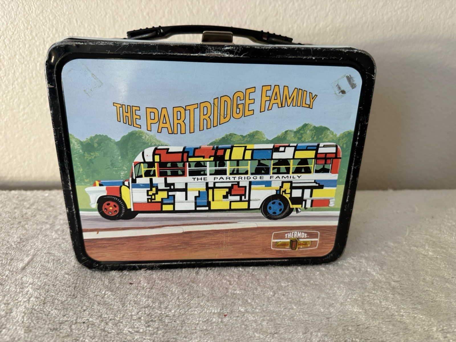 Vintage 1971 Partridge Family Metal Lunchbox w/ Thermos TV Show