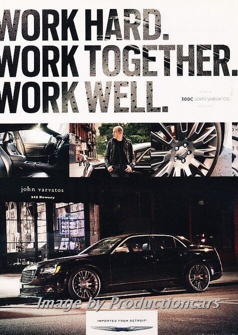2013 Chrysler 300C Original Advertisement Print Art Car Ad J675