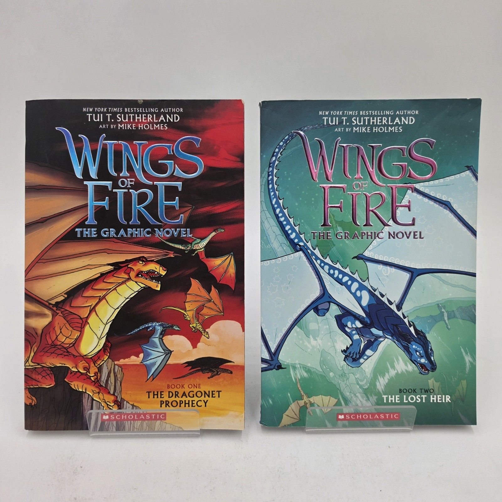 Wings of Fire Graphic Novel Lot Books 1 & 2 by Tui T. Sutherland | PB VG+