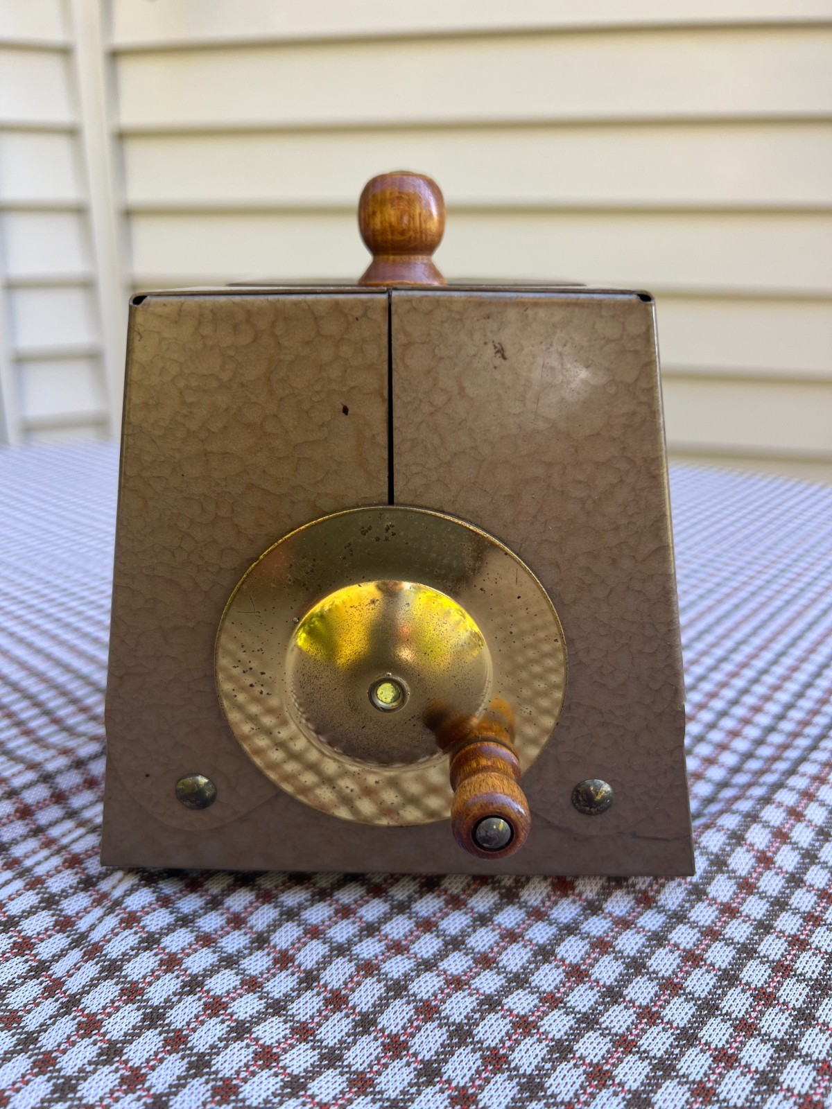 VTG Ely Culbertson Canasta Manual Card Shuffler Metal Made In USA - WORKS
