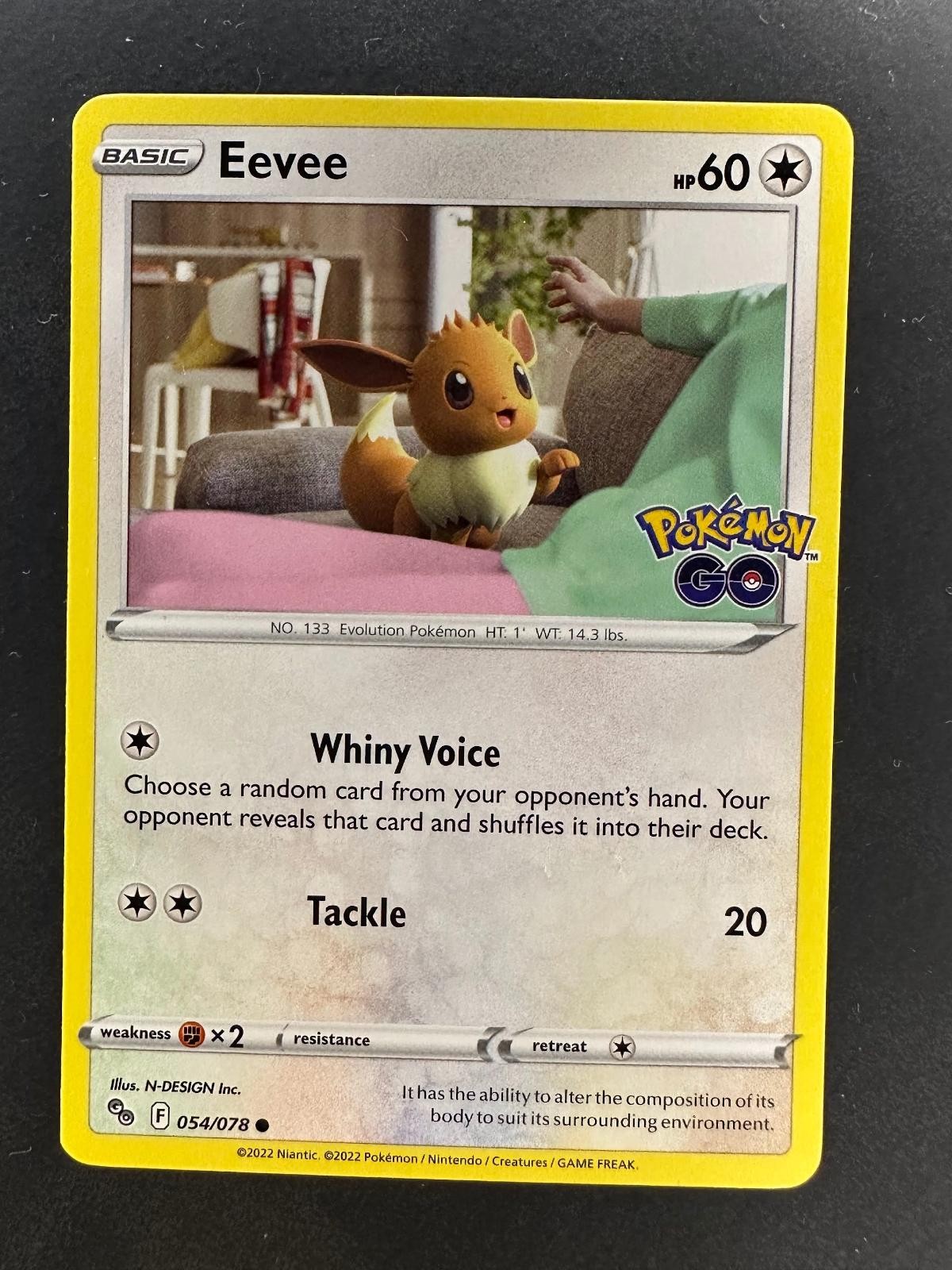 EEVEE 054/078 COMMON POKEMON GO POKEMON NM
