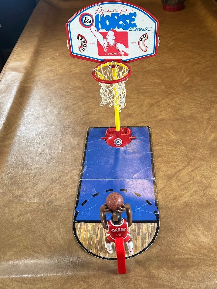 1988 Ohio Art Michael Jordan Rookie Figure Lil’ Sport Jordan Horse